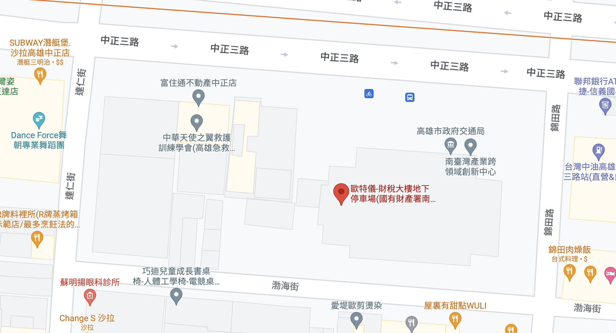 parking lot map screenshot