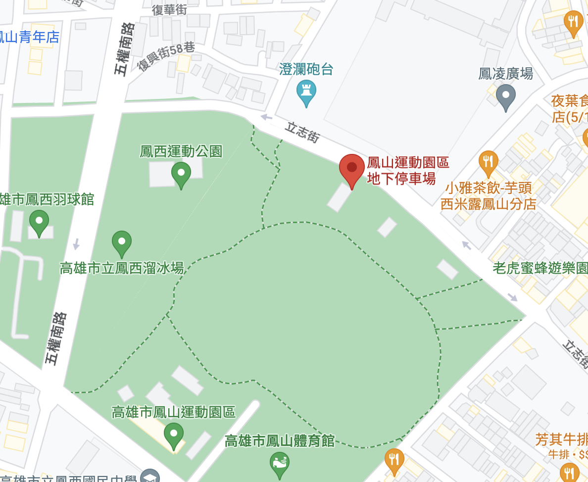 parking lot map screenshot