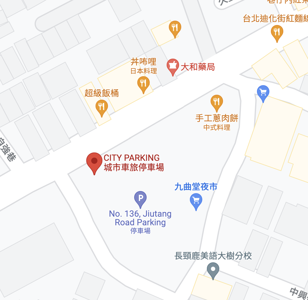 parking lot map screenshot